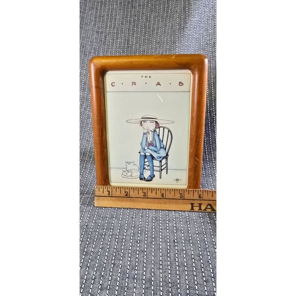 MARY ENGELBREIT 1980 THE CRAB POSTER PRINT 4x6 Framed - Picture 5 of 6